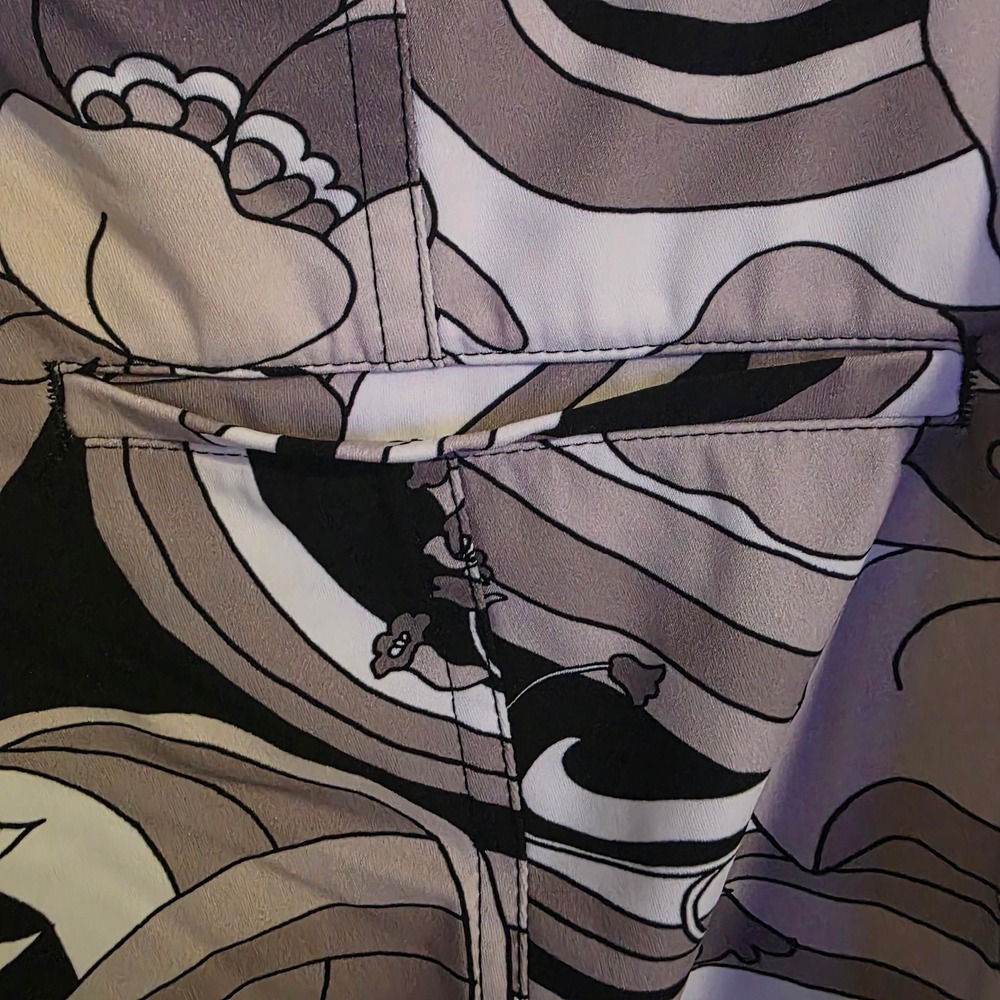 CAMBIO Jorden Abstract Floral Leggings High Rise Stretch Athleisure Pants Sz 34 - Picture 7 of 14